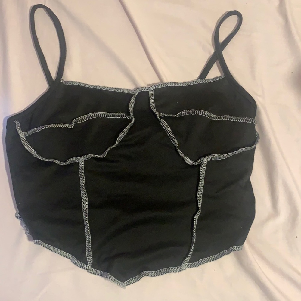 Black crop top